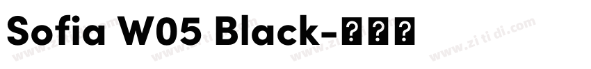 Sofia W05 Black字体转换